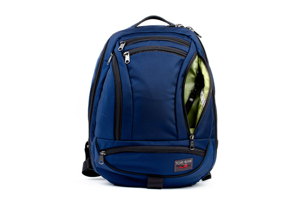 Side profile of Synik 22 in Deep Blue with Moss Cerylon interior.